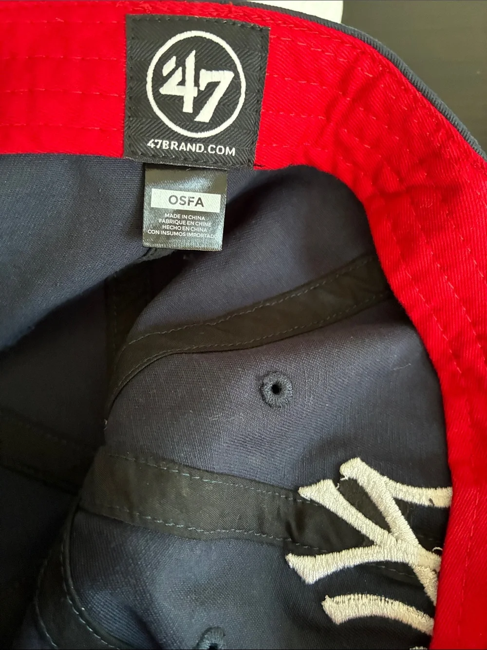 '47 Brand NY Yankees Baseball Cap White Logo and heart